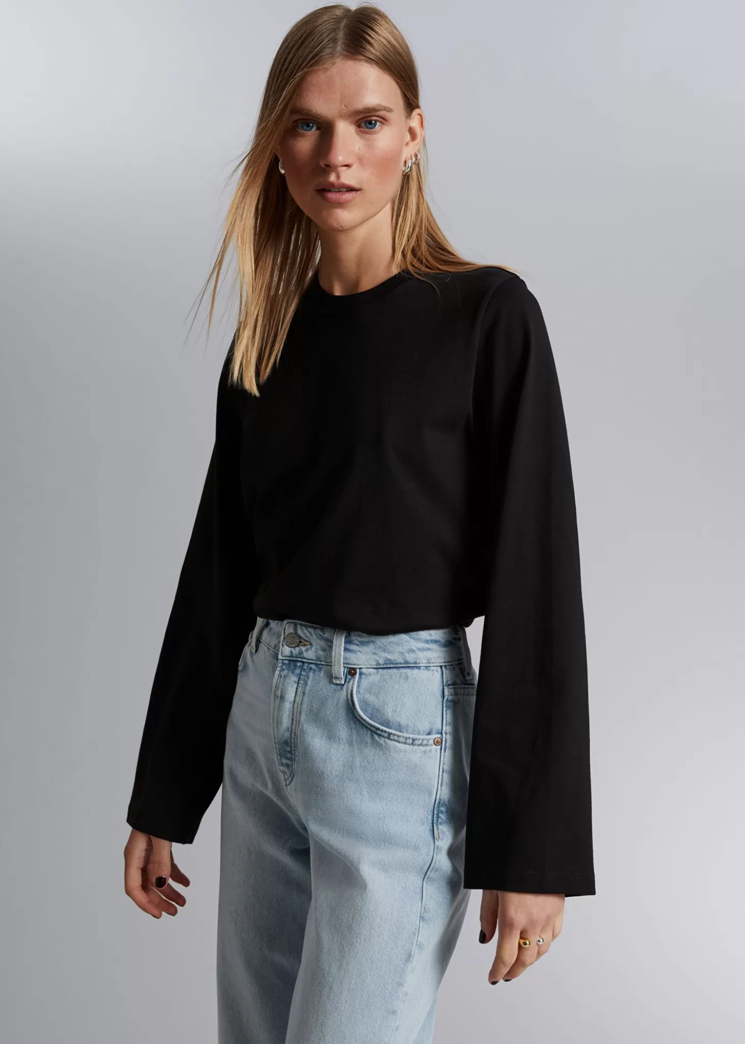 Best Sale & Other Stories Afslappet Jersey Top Sort