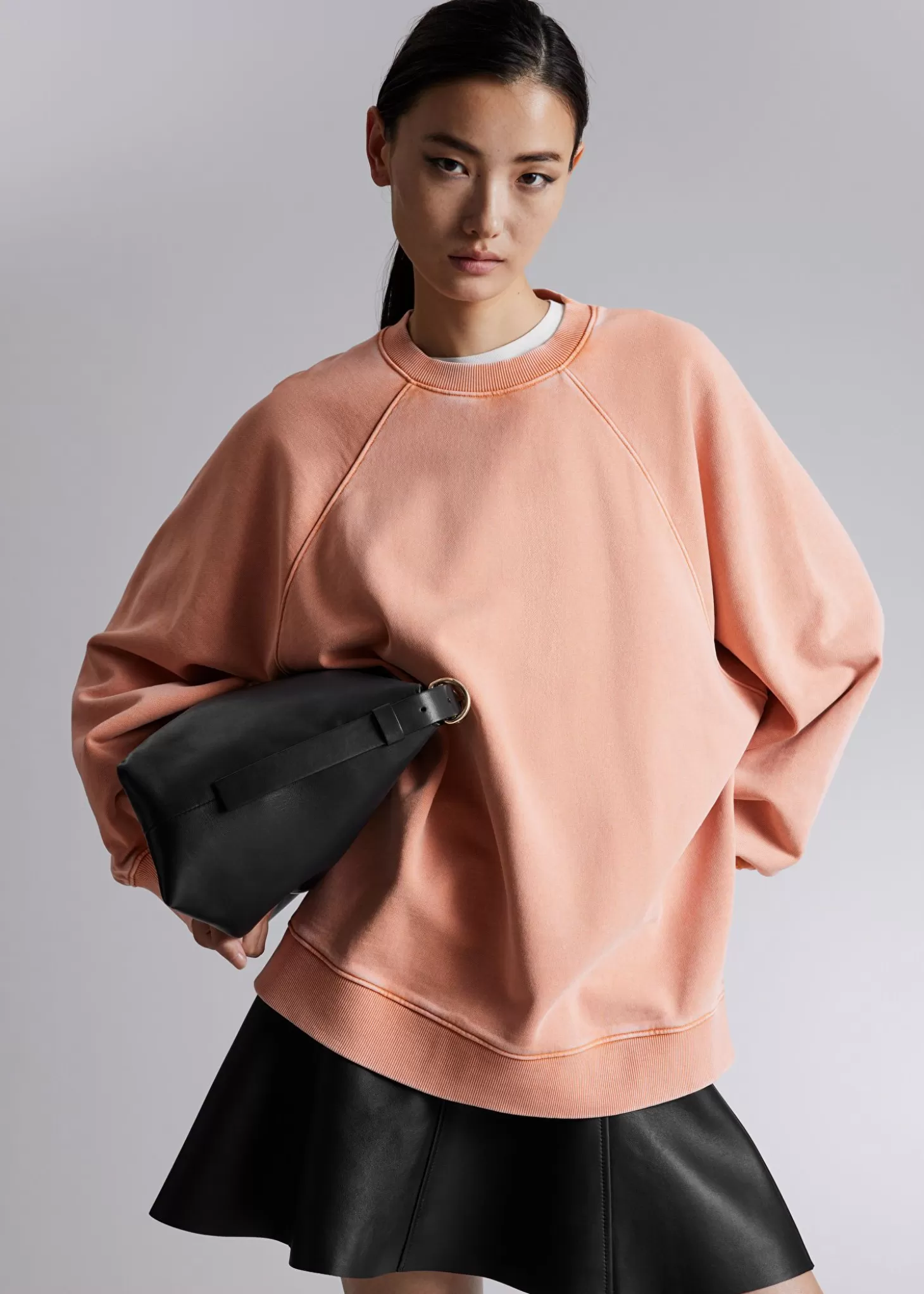 Outlet & Other Stories Afslappet Sweatshirt Fersken