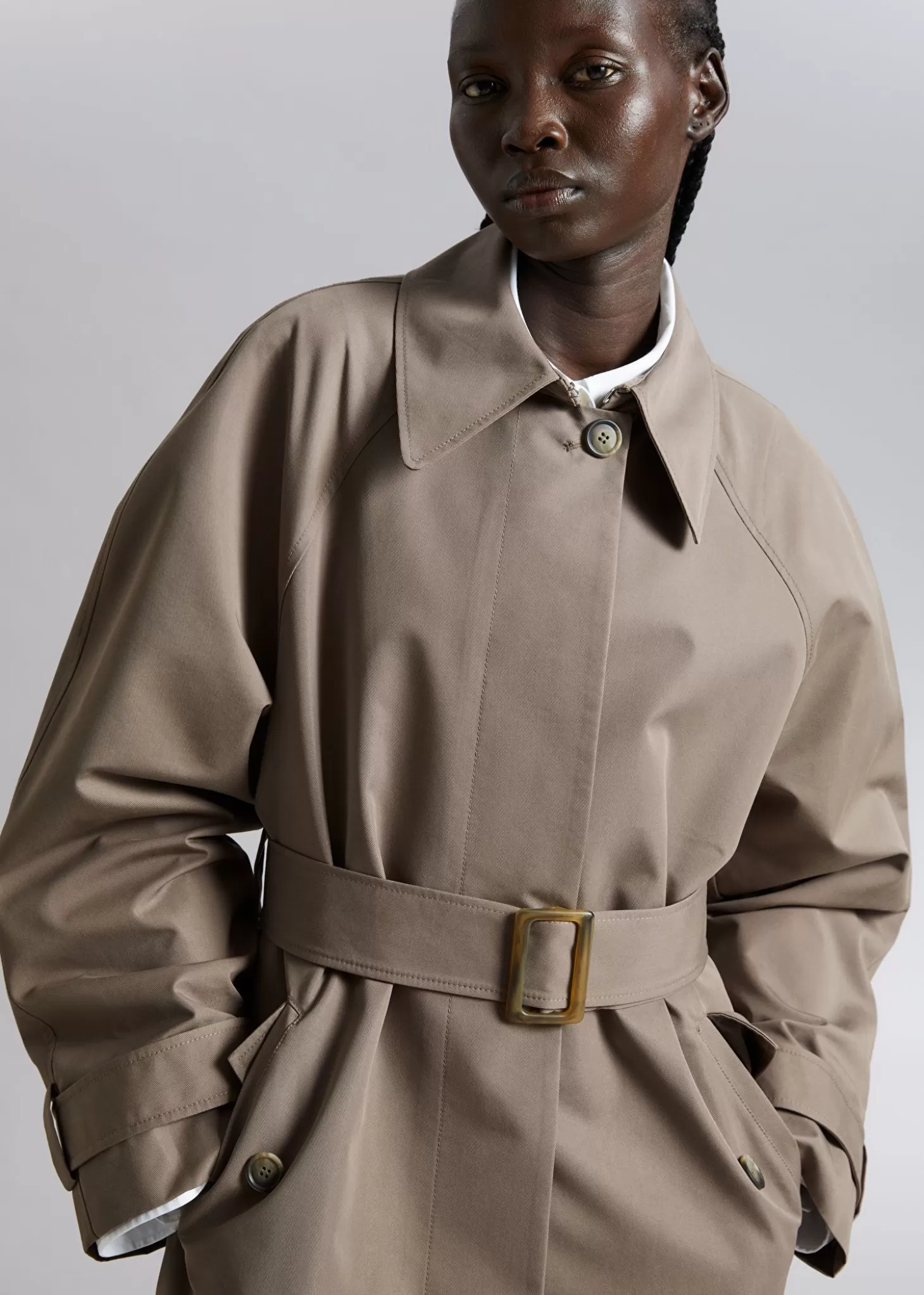 Shop & Other Stories Afslappet Trenchcoat Muldvarp