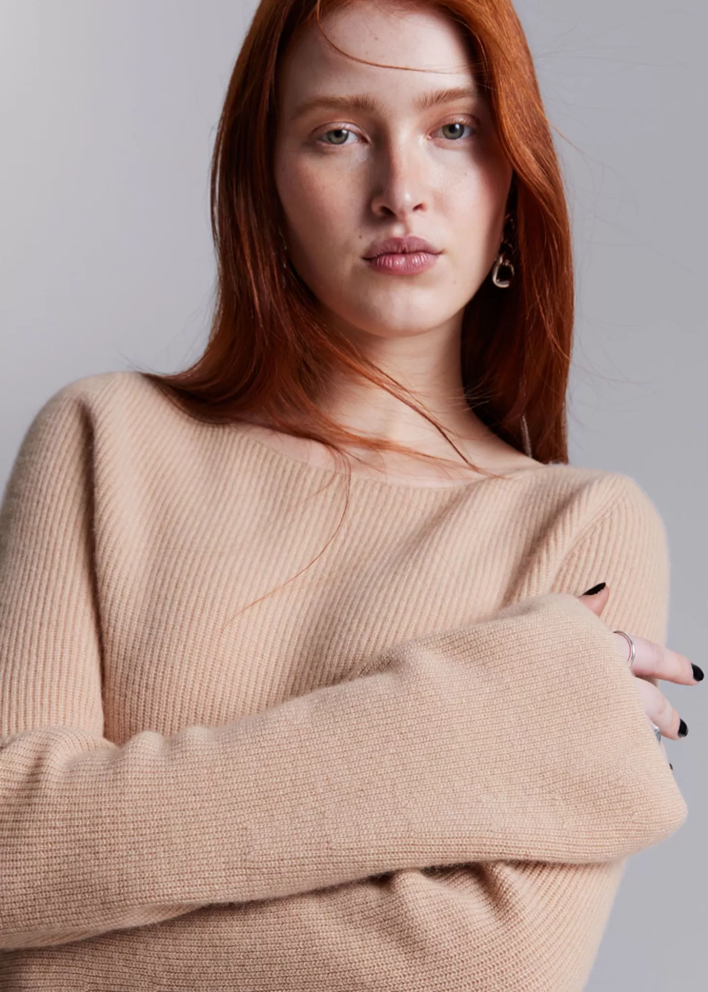 New & Other Stories Bell Sleeve Cashmere Jumper Fersken