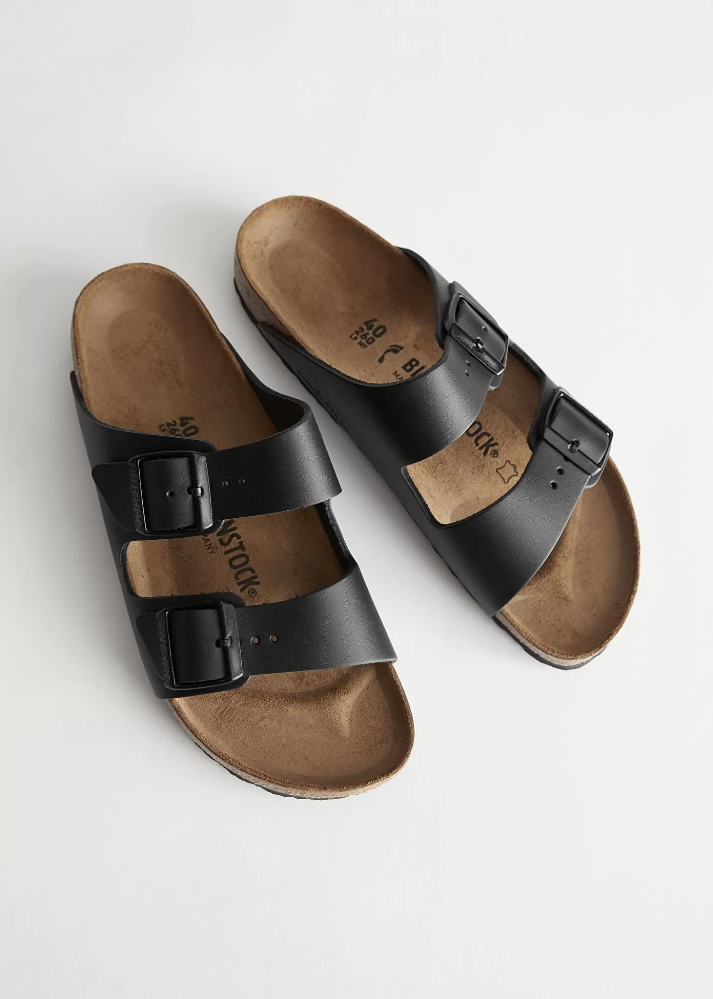 Cheap & Other Stories Birkenstock Arizona Laeder Sort