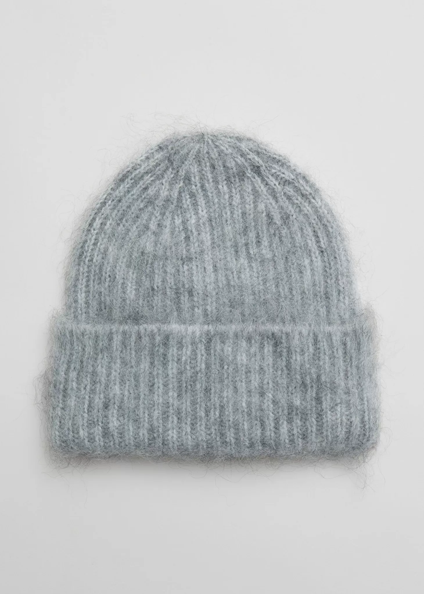 Store & Other Stories Borstet Mohair-Blend Beanie Gra