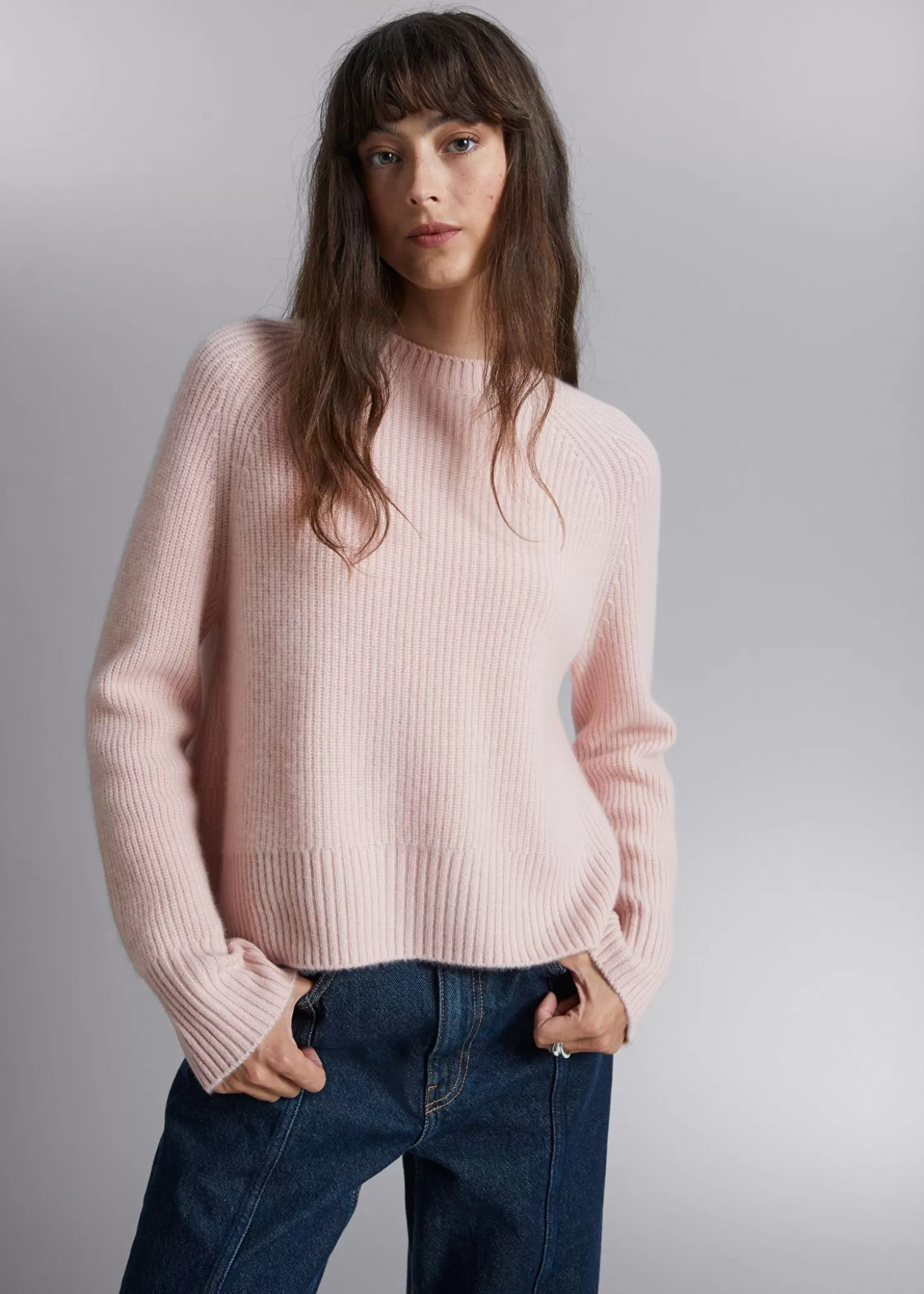 Sale & Other Stories Boxy Cashmere Jumper Fersken