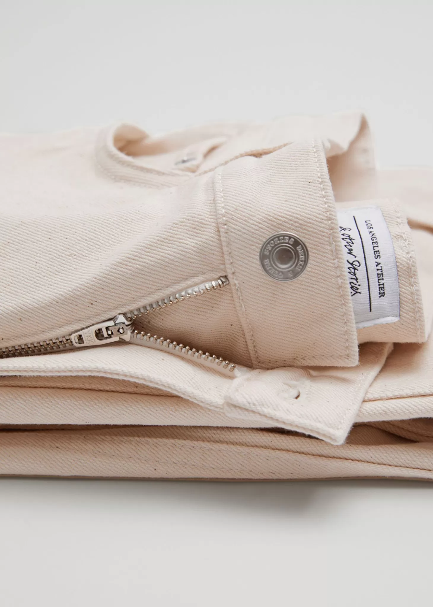 Best & Other Stories Brede Croppede Jeans Lys Beige