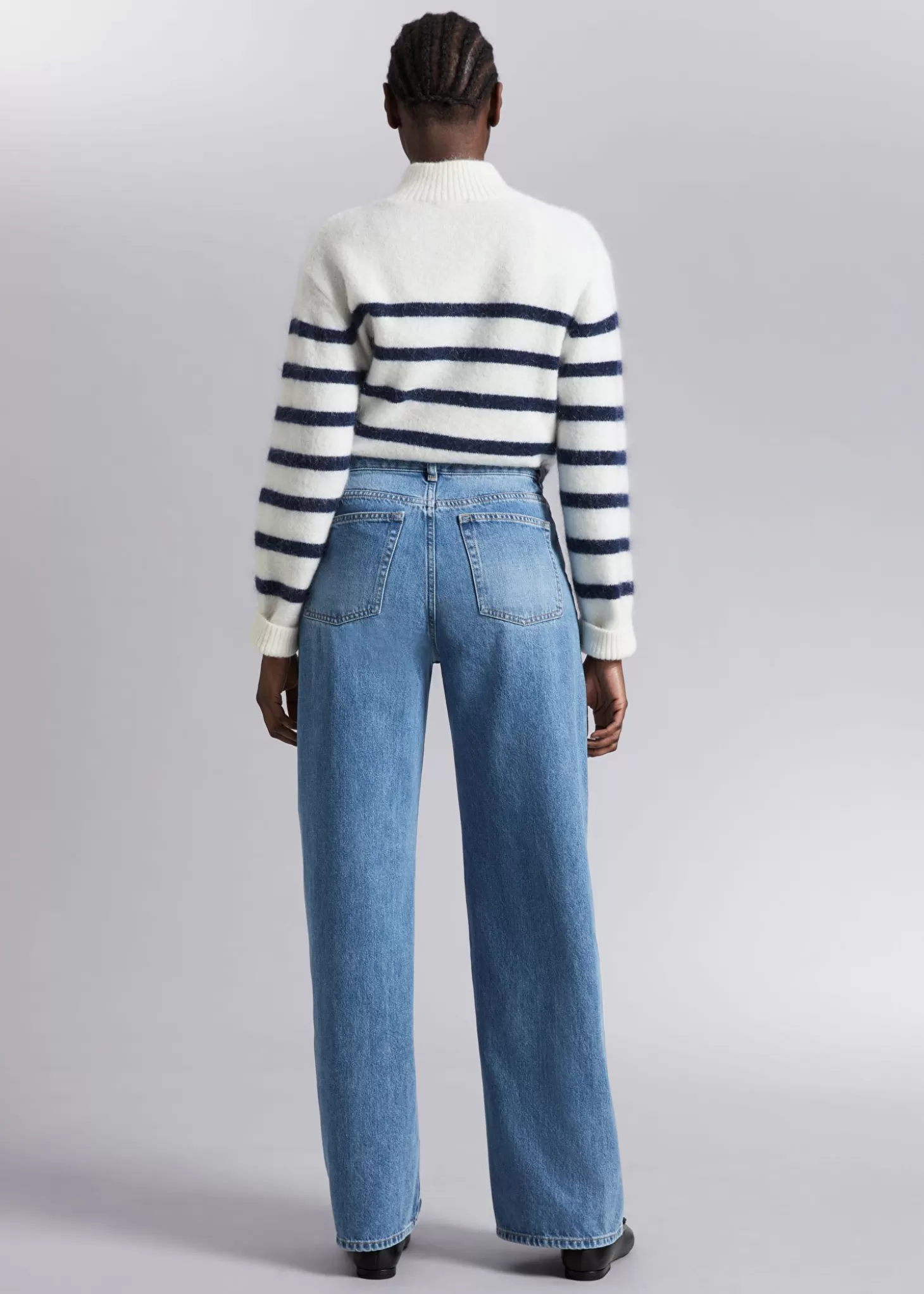 Online & Other Stories Brede Jeans Med Lav Talje Mellem Bla