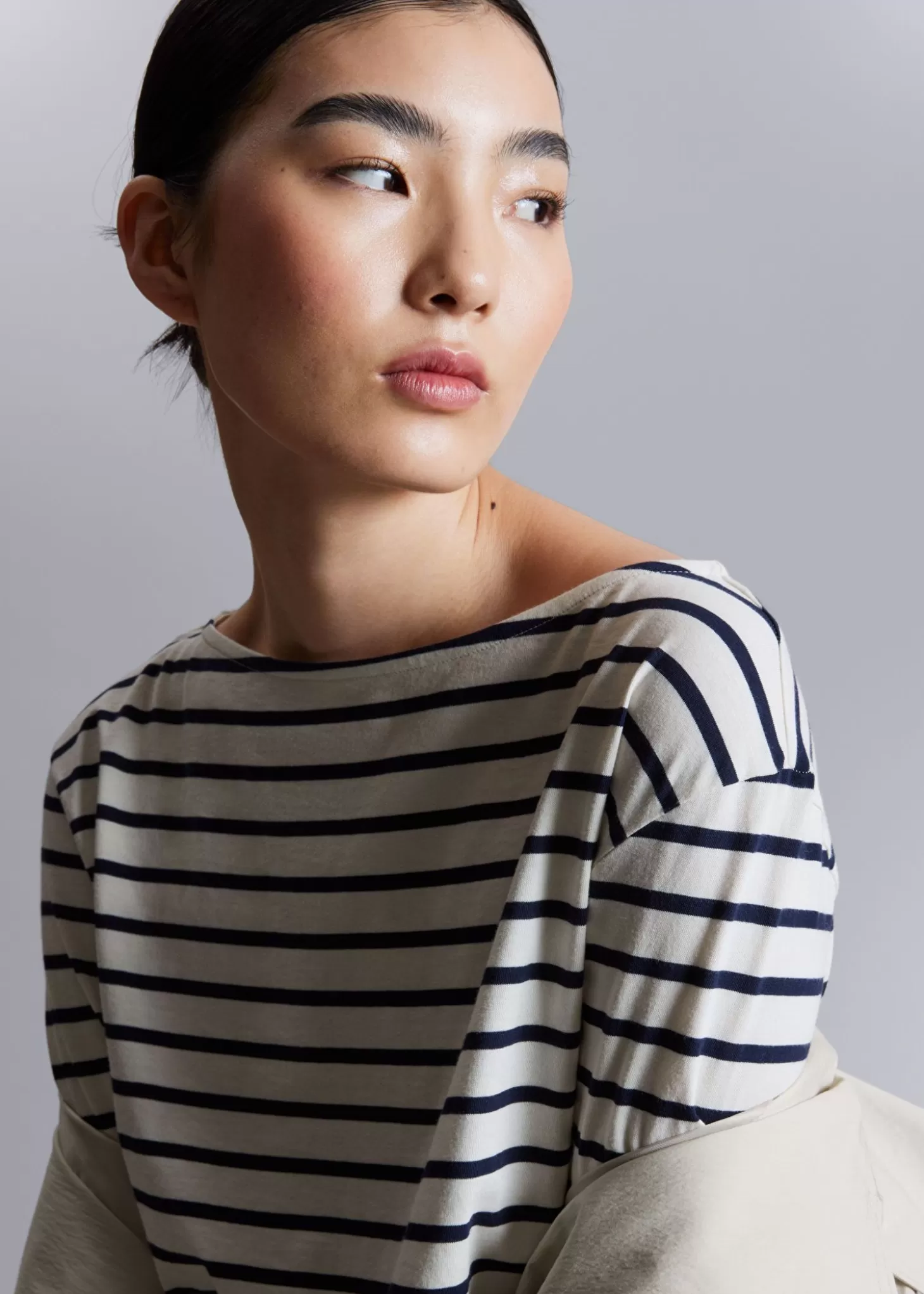 Shop & Other Stories Breton Stribet Top Navy Stripes