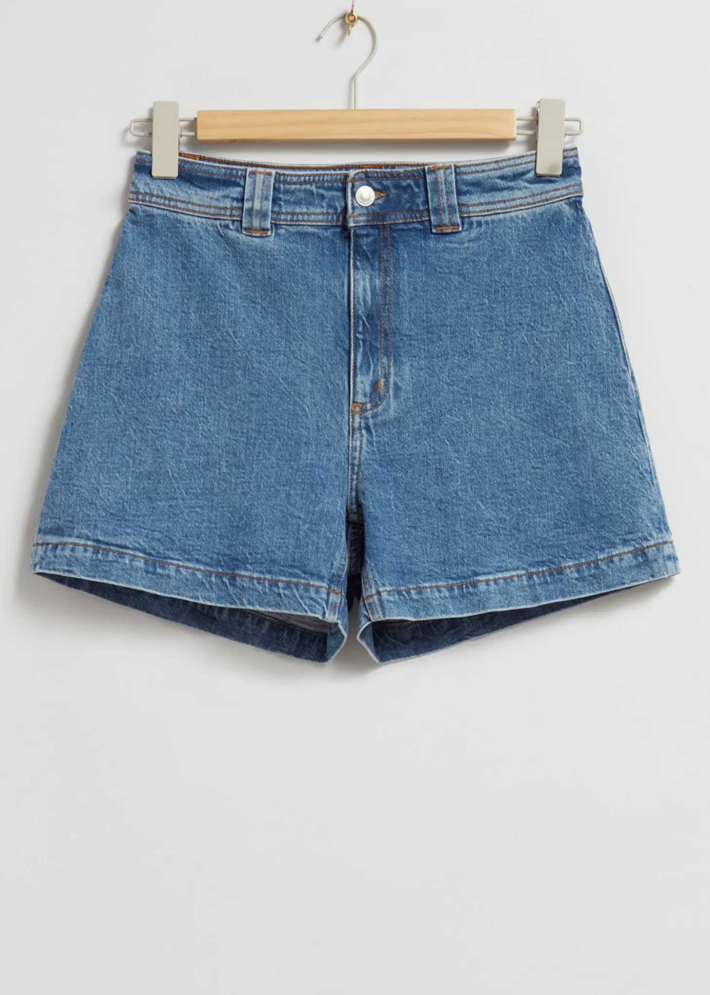 Sale & Other Stories Denimshorts Med Hoj Talje Lysebla