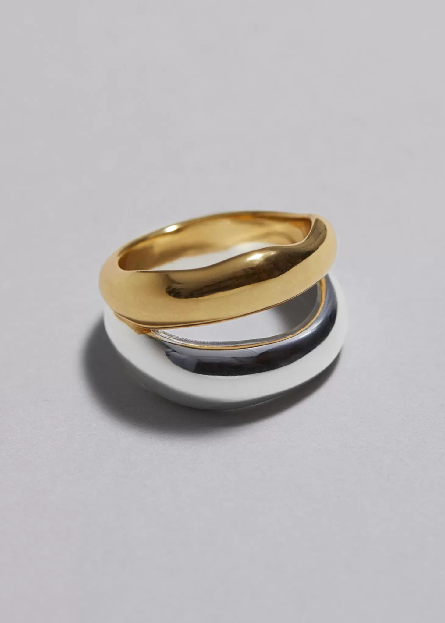 Cheap & Other Stories Duo Tone Twin Ring Guld Solv