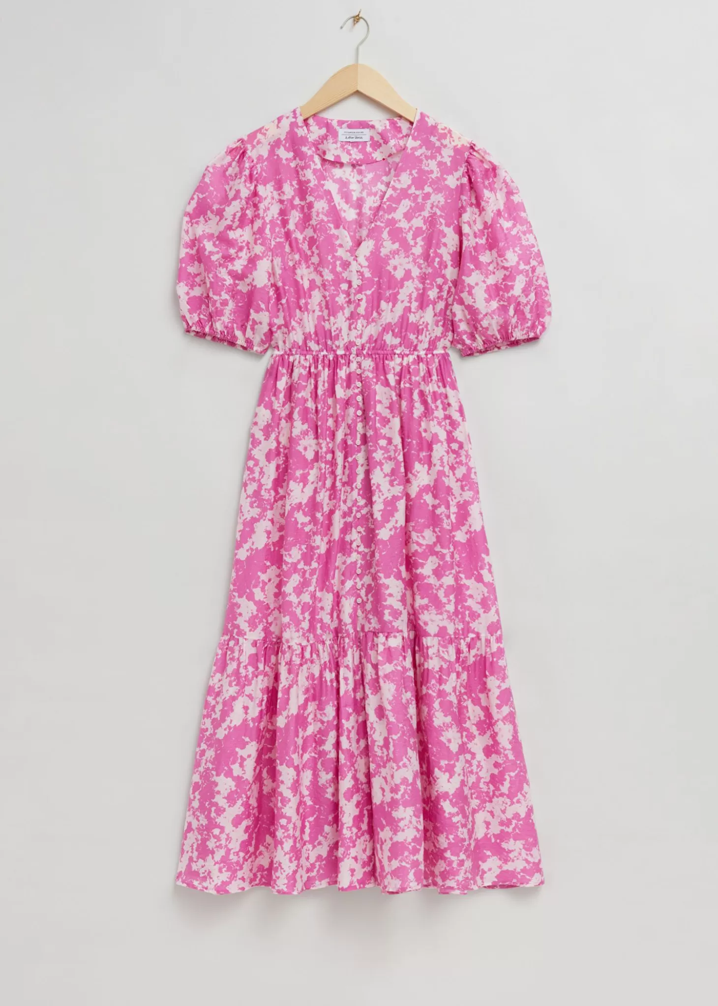 New & Other Stories Fastsiddende Maxi-Kjole Pink Trykt