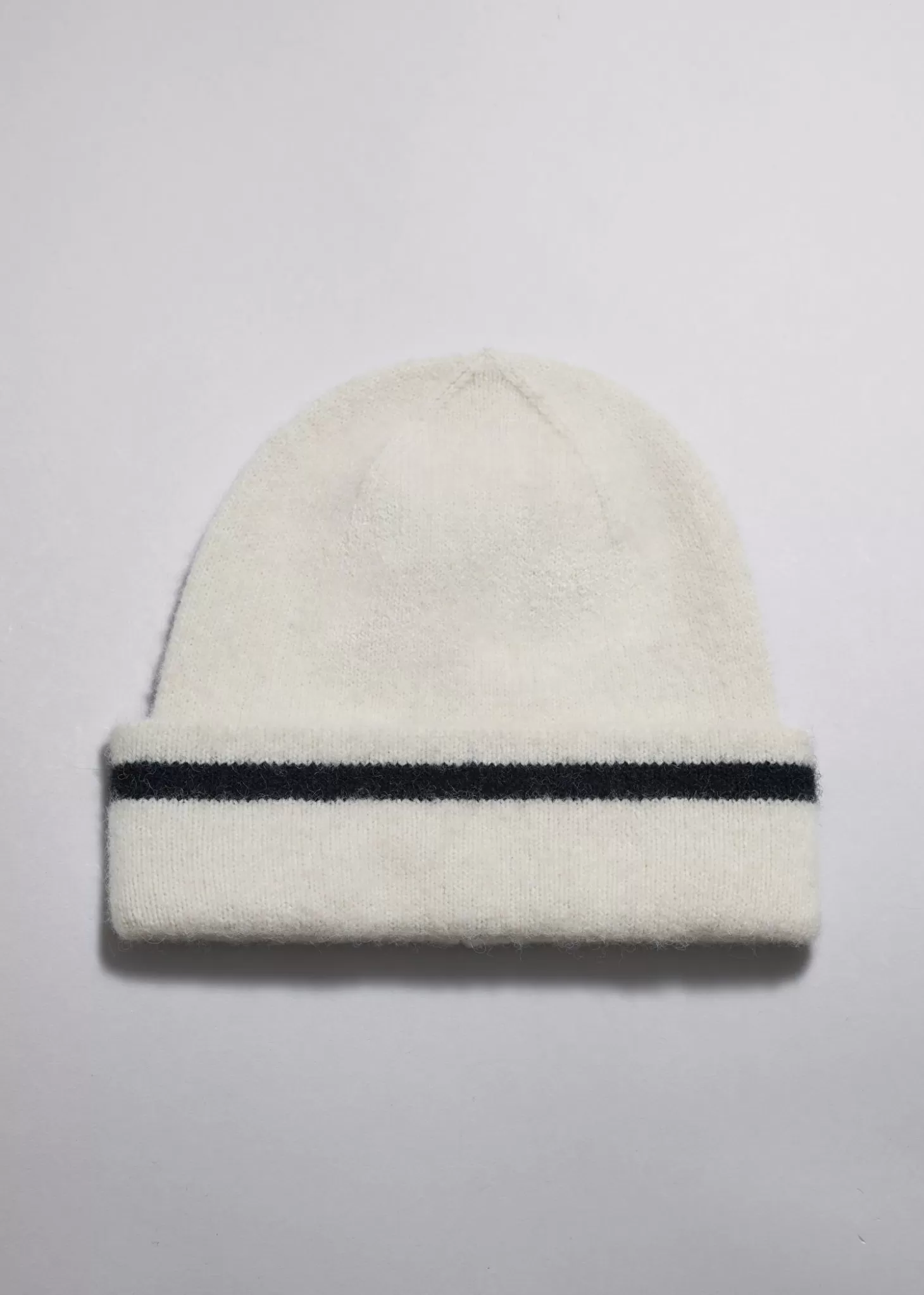 Discount & Other Stories Fold-Over Rim Beanie Beige