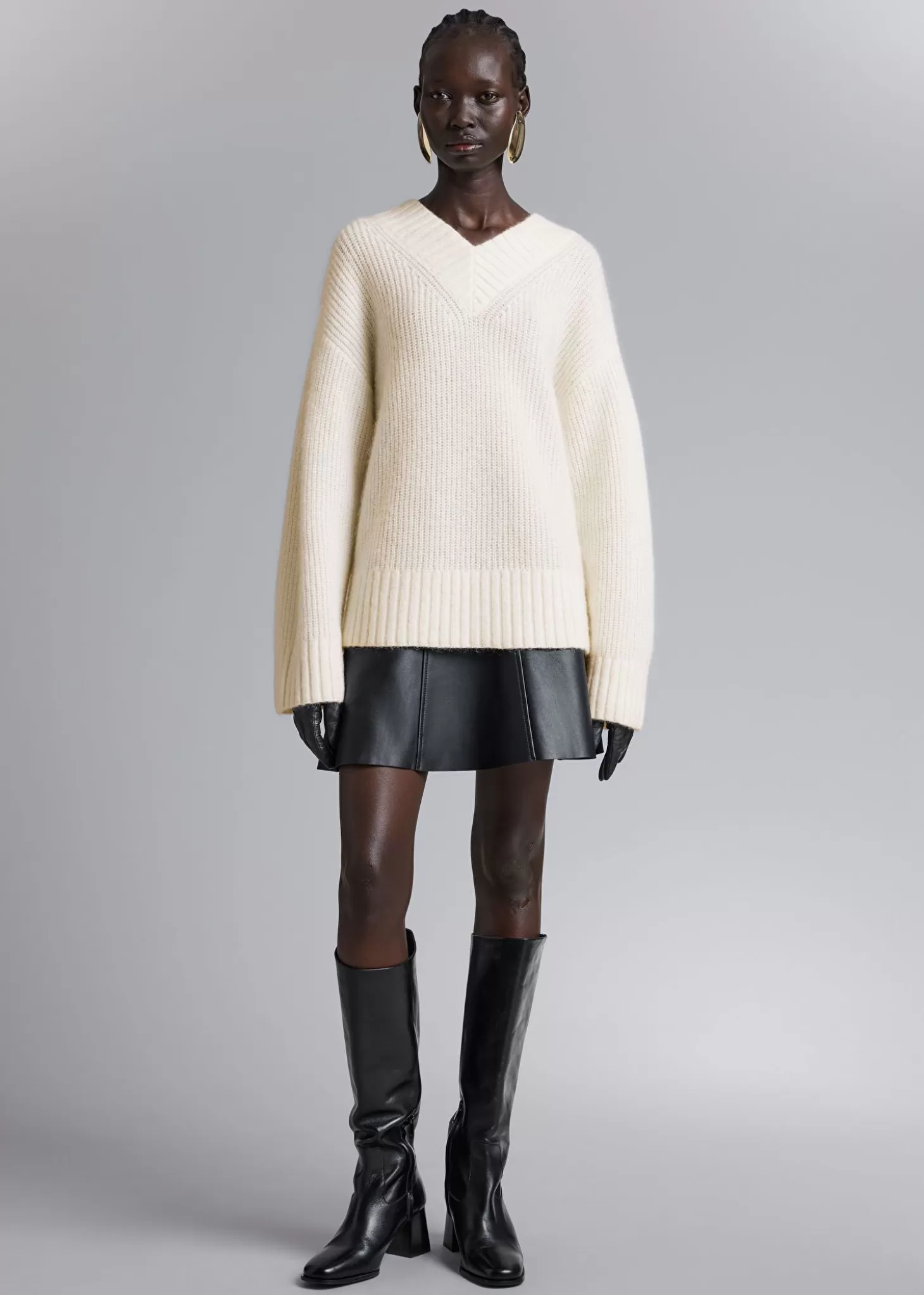 Best & Other Stories Fuzzy Knit Jumper Flode