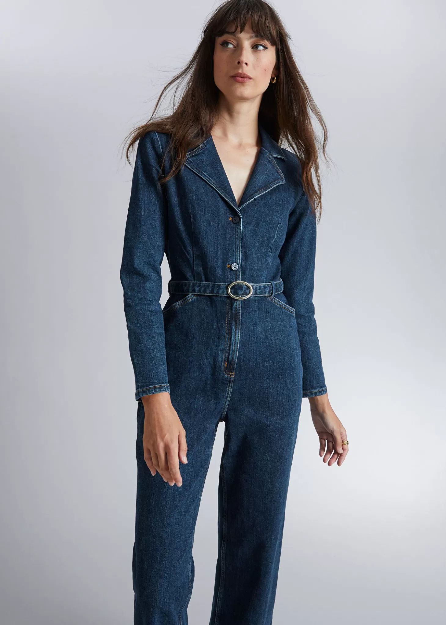 Cheap & Other Stories Jumpsuit Med Baelte Bla Denim