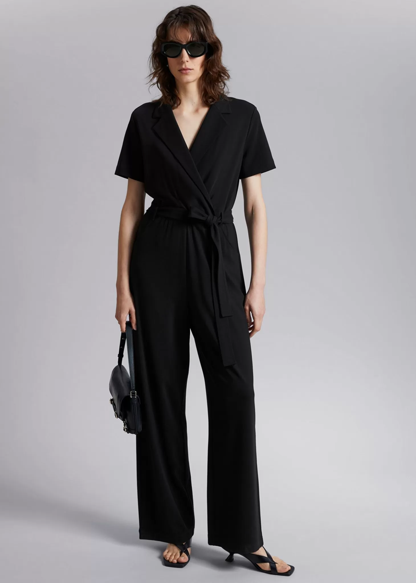 Best Sale & Other Stories Jumpsuit Med Baelte Sort