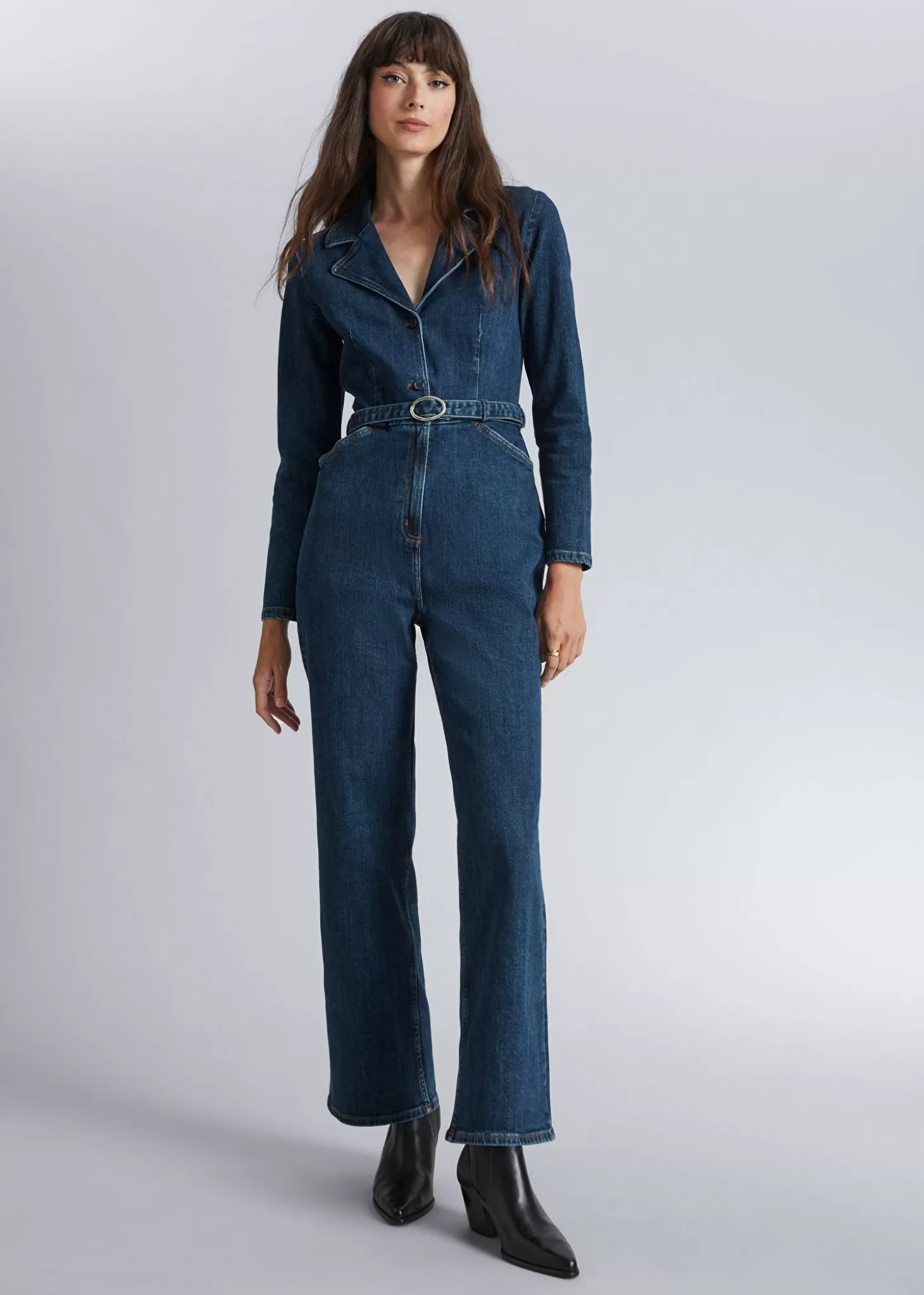 Cheap & Other Stories Jumpsuit Med Baelte Bla Denim