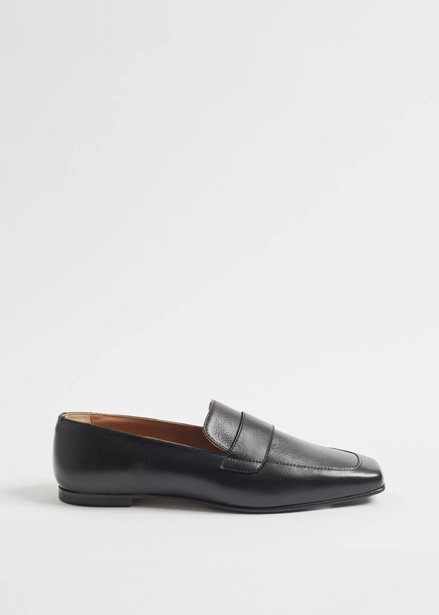 Cheap & Other Stories Klassiske Slim Laeder Loafers Sort