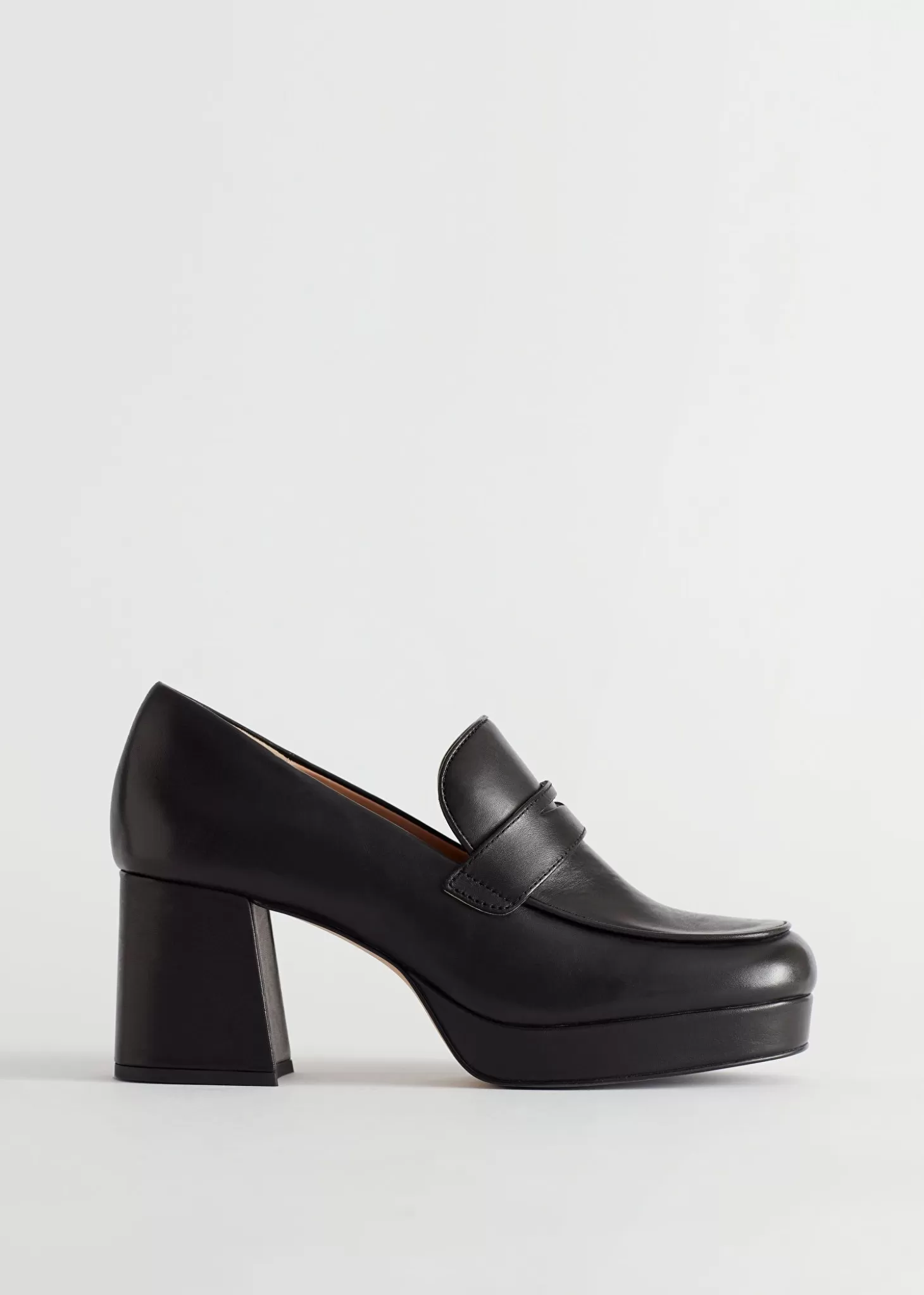 Sale & Other Stories Loafers I Laeder Med Blokhael Sort