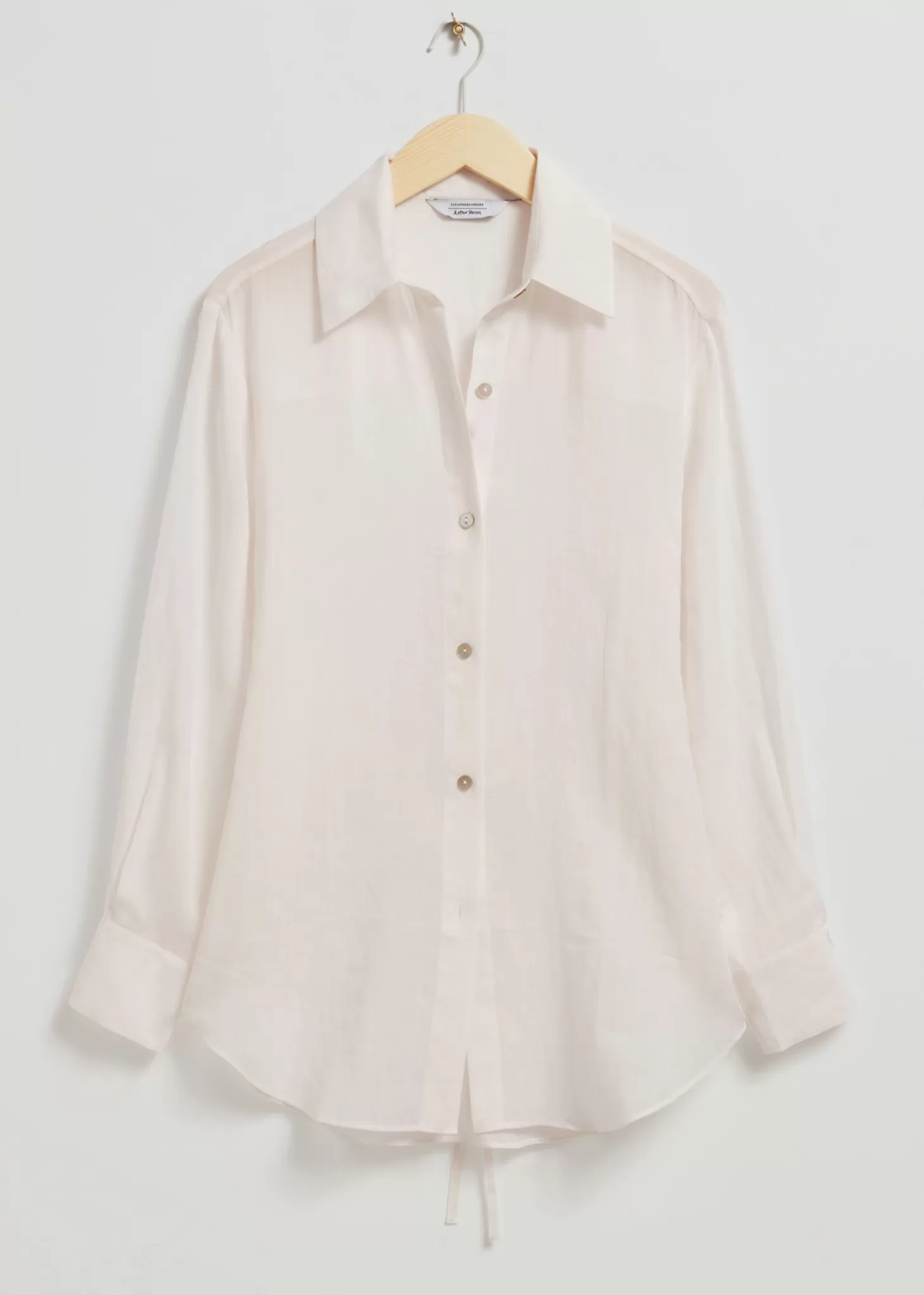 Flash Sale & Other Stories Loose-Fit Back-Tie Detail Shirt Hvid