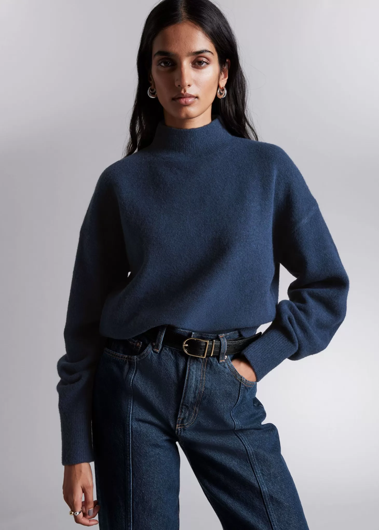 Flash Sale & Other Stories Mock-Neck Sweater Morkebla