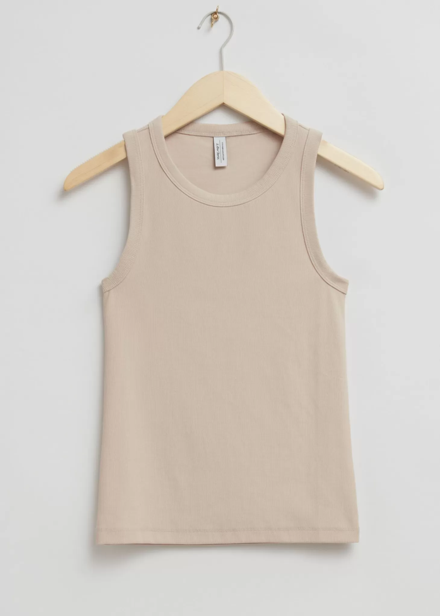 Store & Other Stories Monteret Tanktop Lys Beige