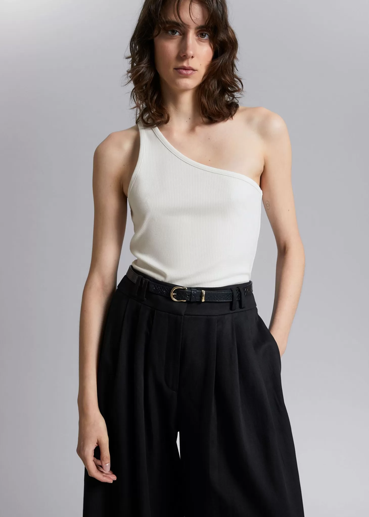 Flash Sale & Other Stories One Shoulder Top Hvid