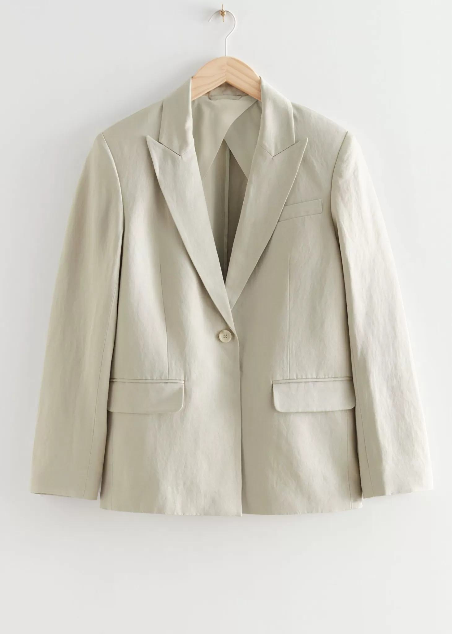 Hot & Other Stories Oversize Blazer Beige