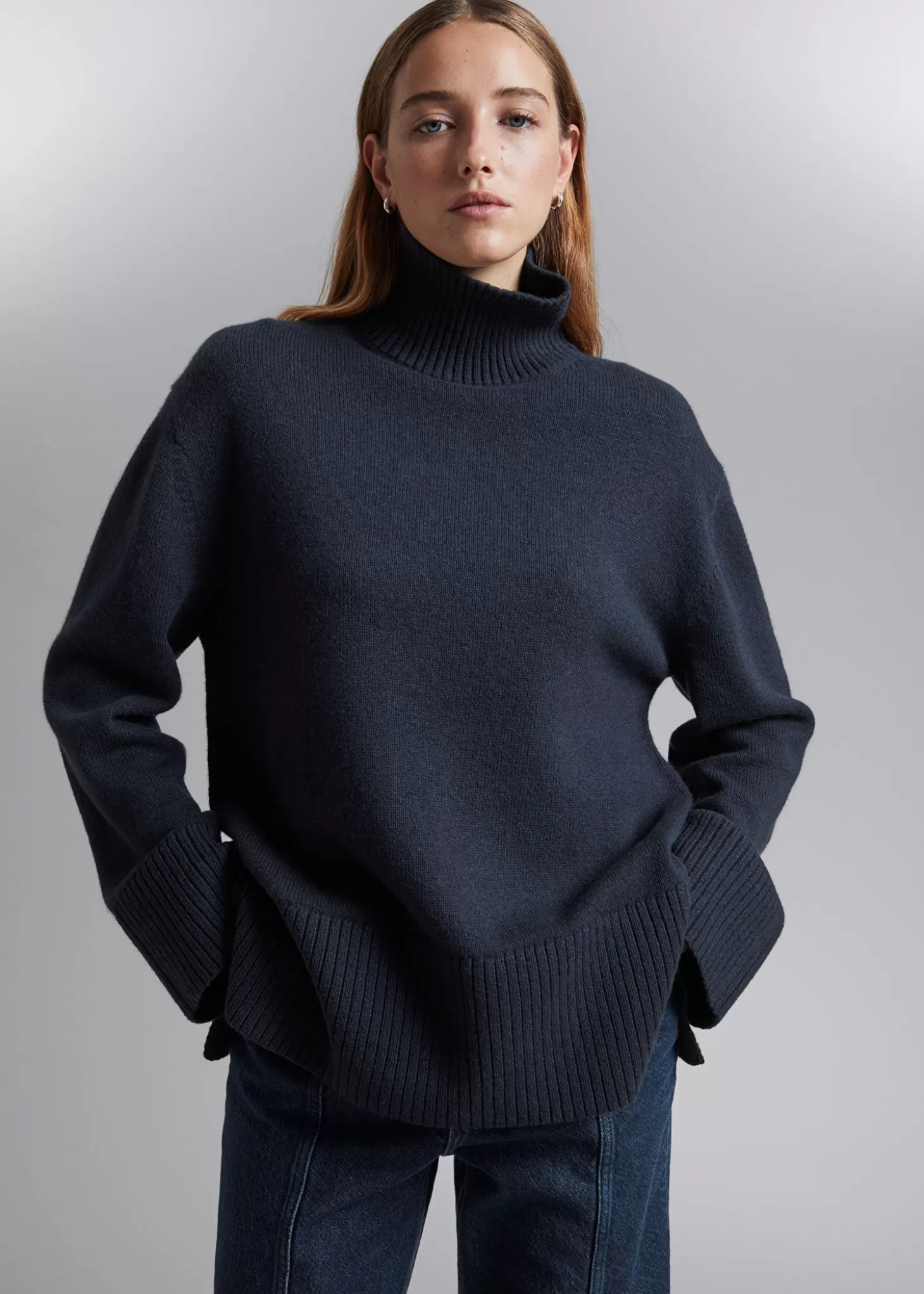 New & Other Stories Oversized Rullekrave Merino Troje Flade