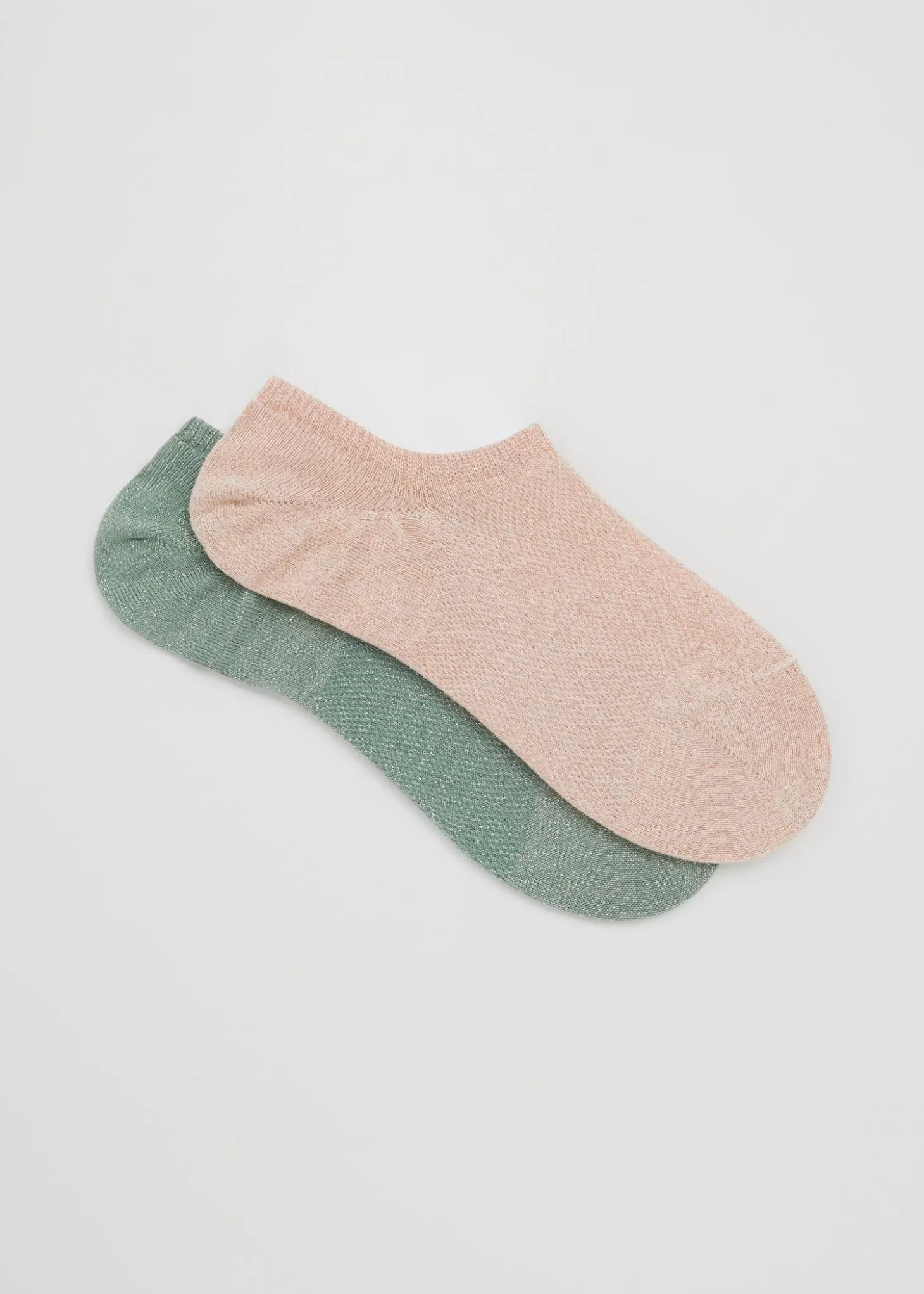 Shop & Other Stories 2-Pak Sparkly Sneaker Socks Stovet Rose/Stovet Gron