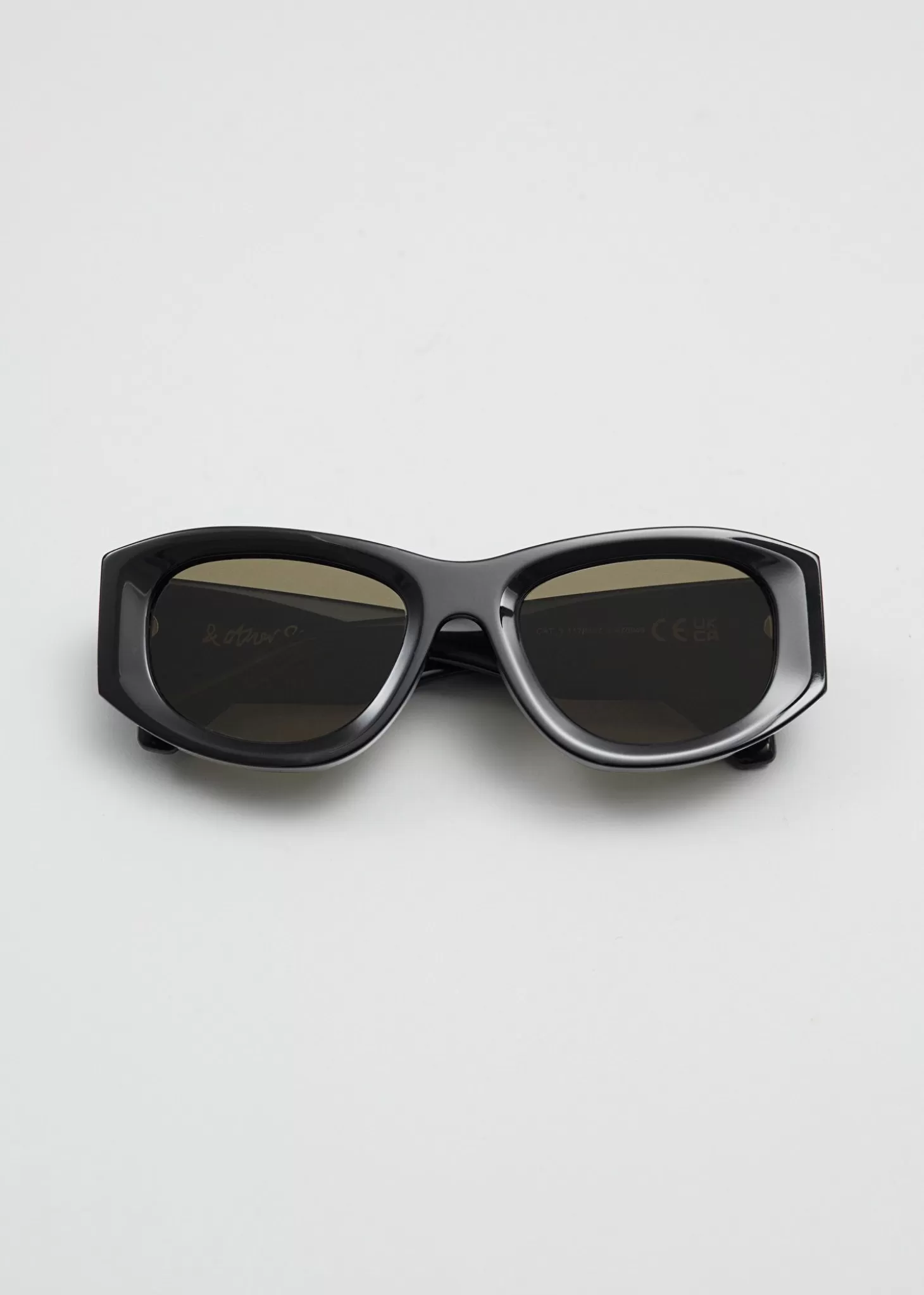 Shop & Other Stories Sporty Silhouette Acetate Solbriller Sort