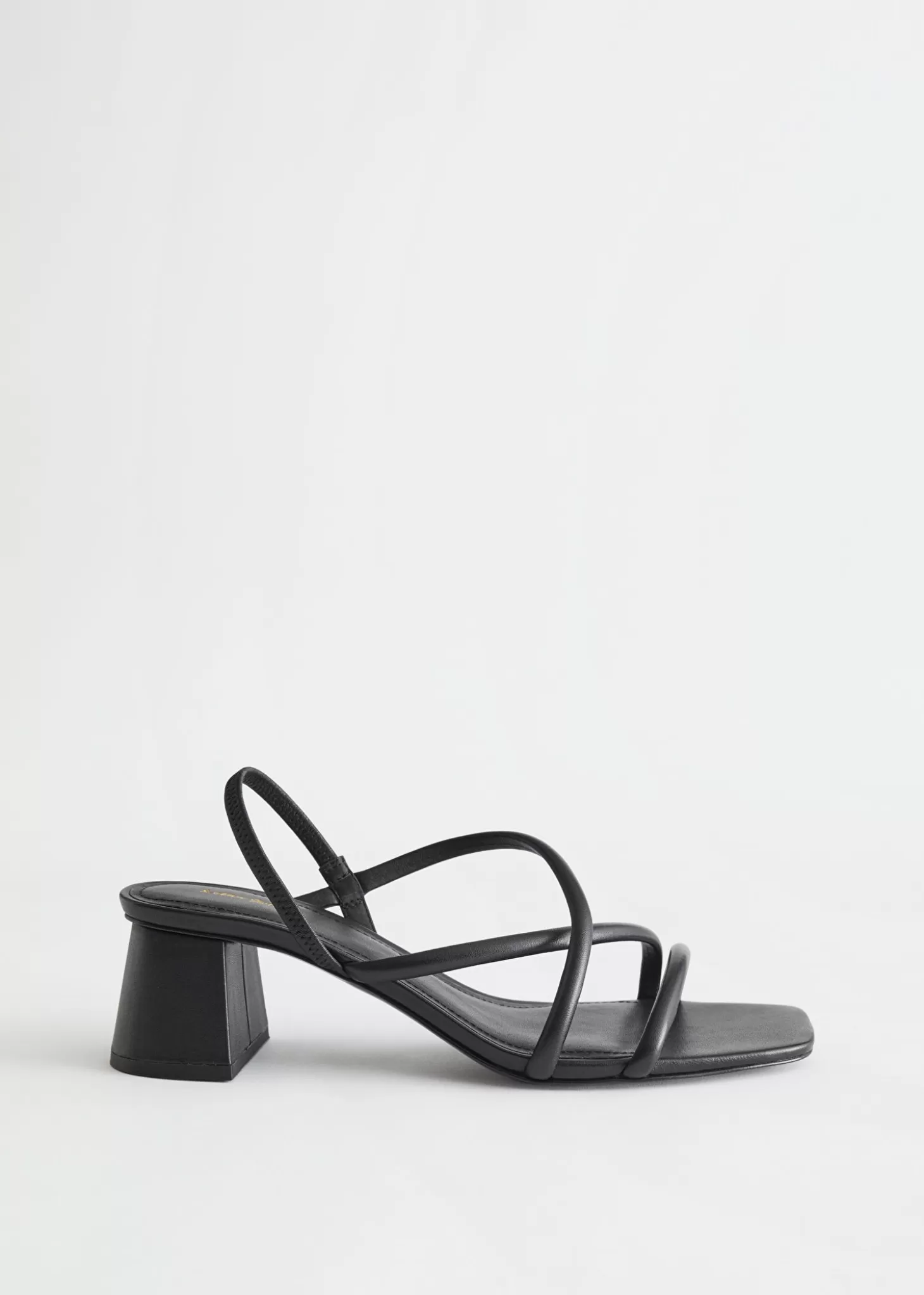 Best & Other Stories Strappy Sandaler Med Blokhael Sort