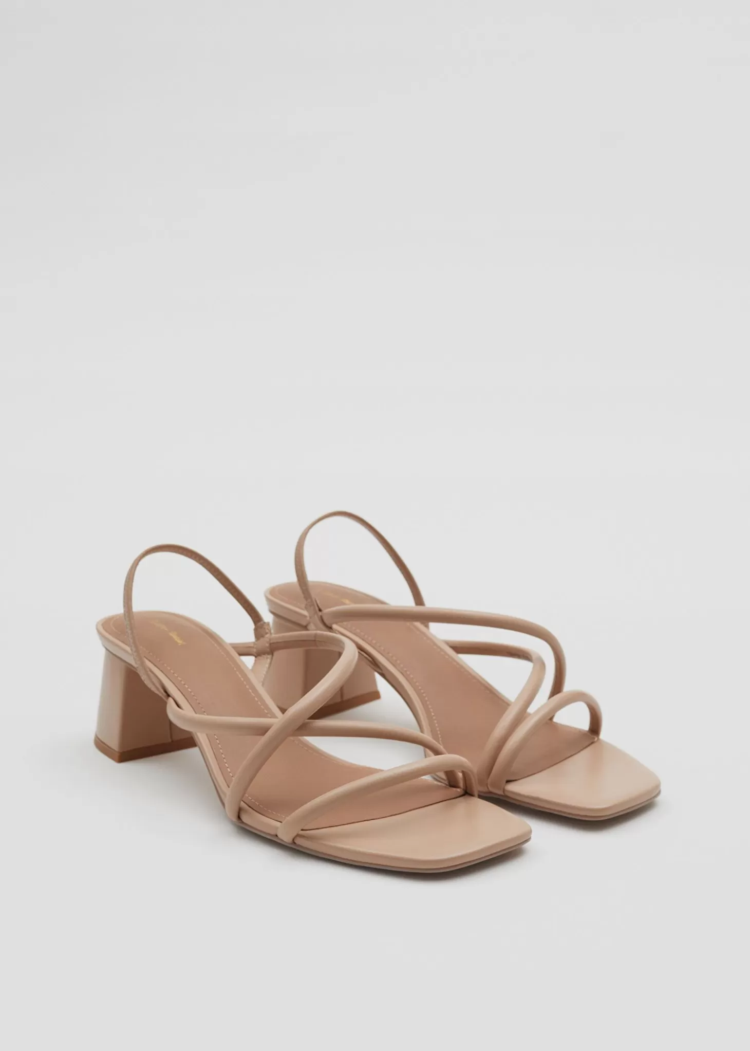 Best Sale & Other Stories Strappy Sandaler Med Blokhael Beige