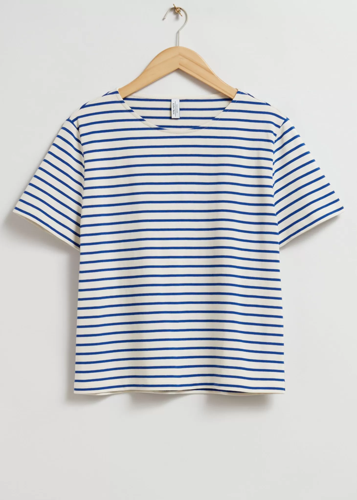 Clearance & Other Stories Stribet T-Shirt Navy/White Nautical Stripe