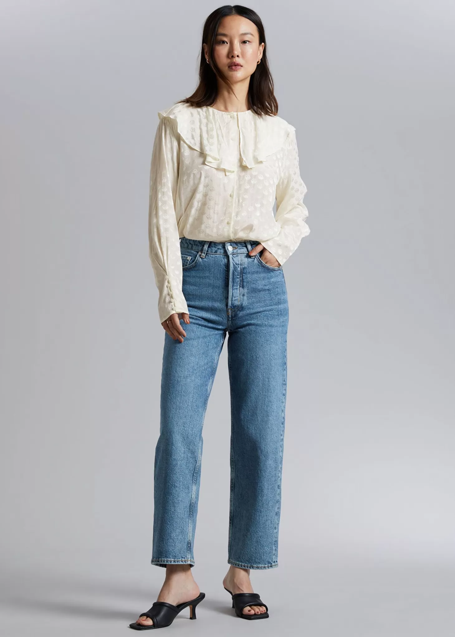 Cheap & Other Stories Tilspidsede Jeans Stovet Bla