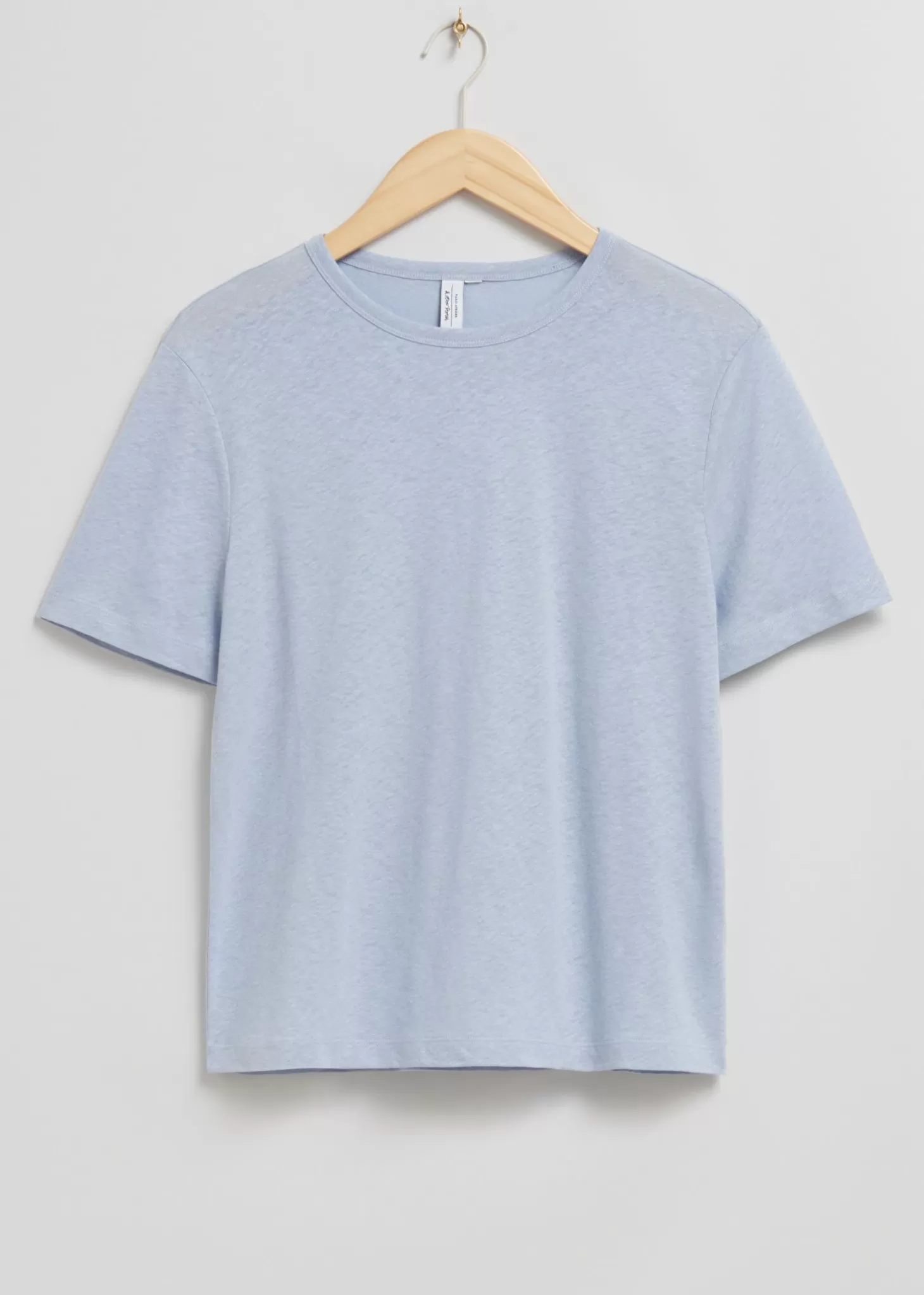 Store & Other Stories T-Shirt Med Rund Hals Lysebla