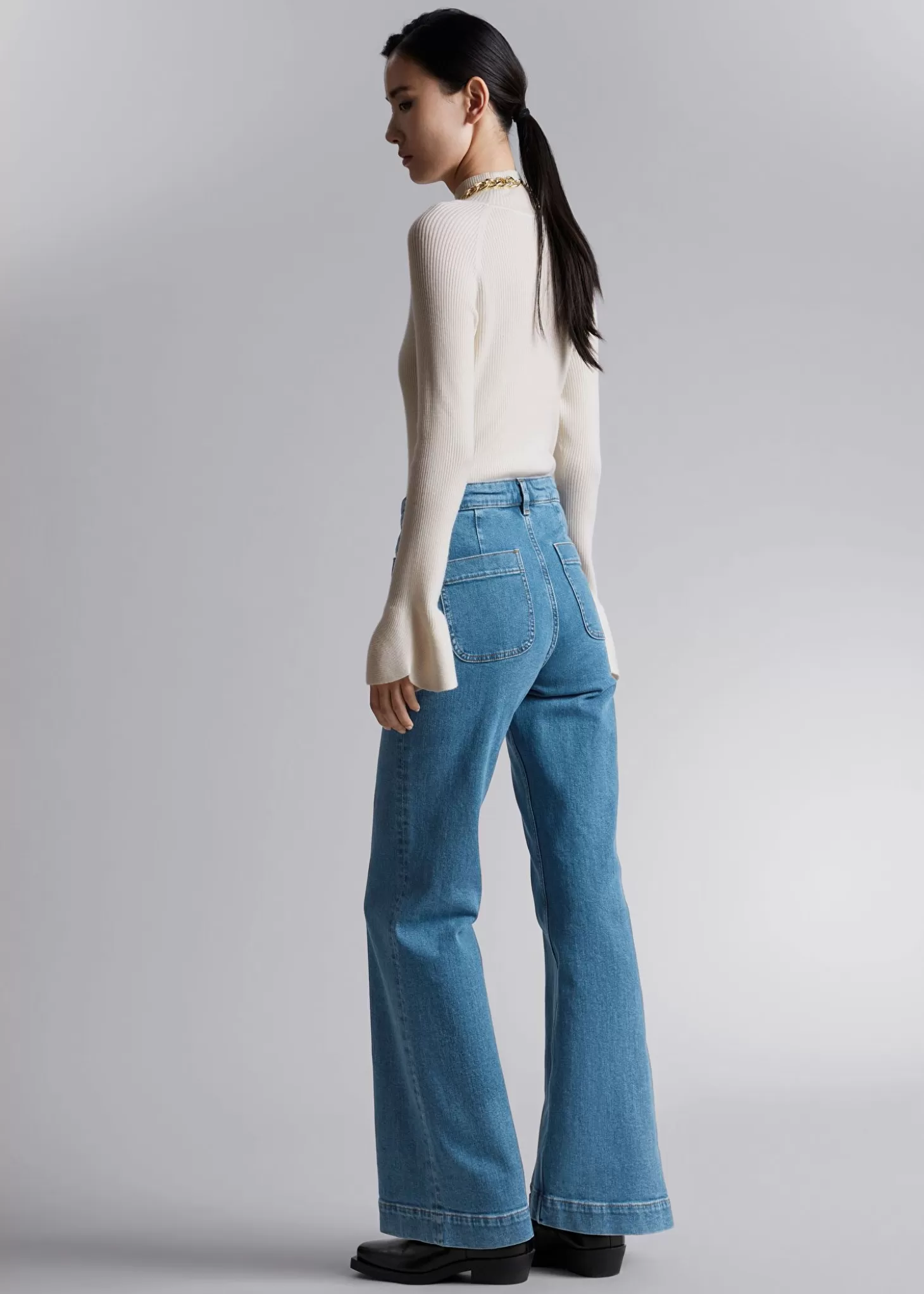 Hot & Other Stories Udvidede Jeans Mellem Bla